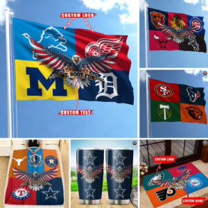 HM3 Customize any logo you want on the Flag, Doormat, Blanket, Tumbler- Custom Flag, Doormat, Blanket, Tumbler with Your Favorite