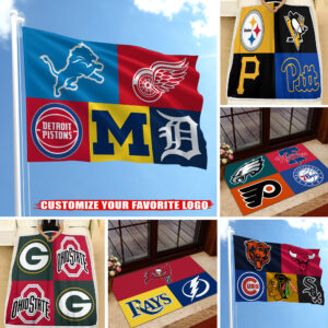 MM18 Custom with Your Favorite- Customize any logo you want on the Flag, Doormat, Blanket