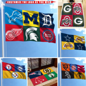 HM9 Customize any logo you want on your favorite Flags, Doormats, Blankets