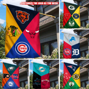 M1 Customize your favorite logo and text on the flag- Custom flag with triangle