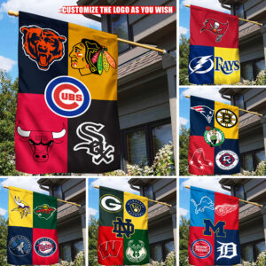 MM19 Customize your favorite logo and text on the flag- Custom flags with square shapes